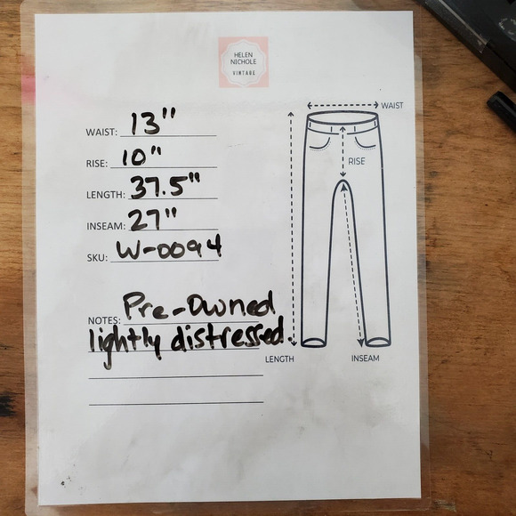 PAIGE HOXTON ANKLE Women’s Dark Wash Mid Rise Frayed Hem Denim Jeans 29 - Picture 14 of 14